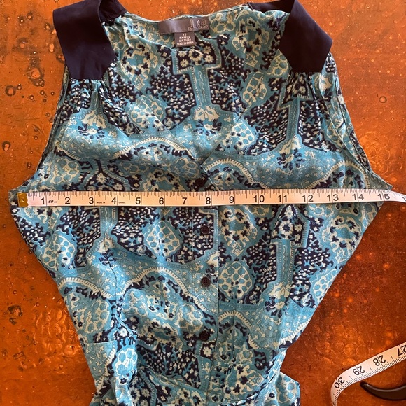 Blue Paisley Jumpsuit Jumper from Anthropologie. Dil brand. XS. Belted. - Picture 14 of 16